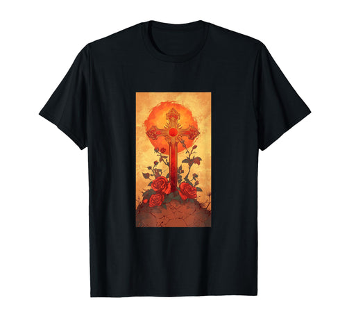 Gothic Cross Grunge Aesthetic Y2K T-Shirt - Casual Everyday Wear Men Women - T-Shirt, Sweatshirt, Hoodie