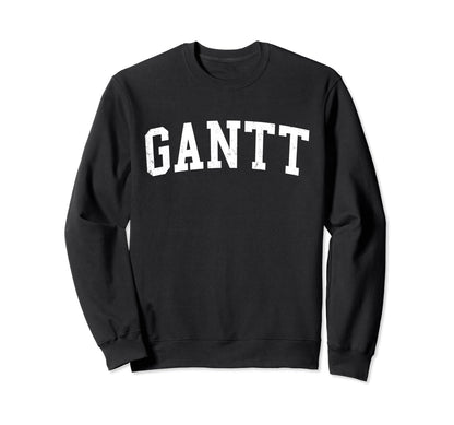 Gantt Sc Distressed White Varsity Sweatshirt - Streetwear Style Unisex - T-Shirt, Sweatshirt, Hoodie