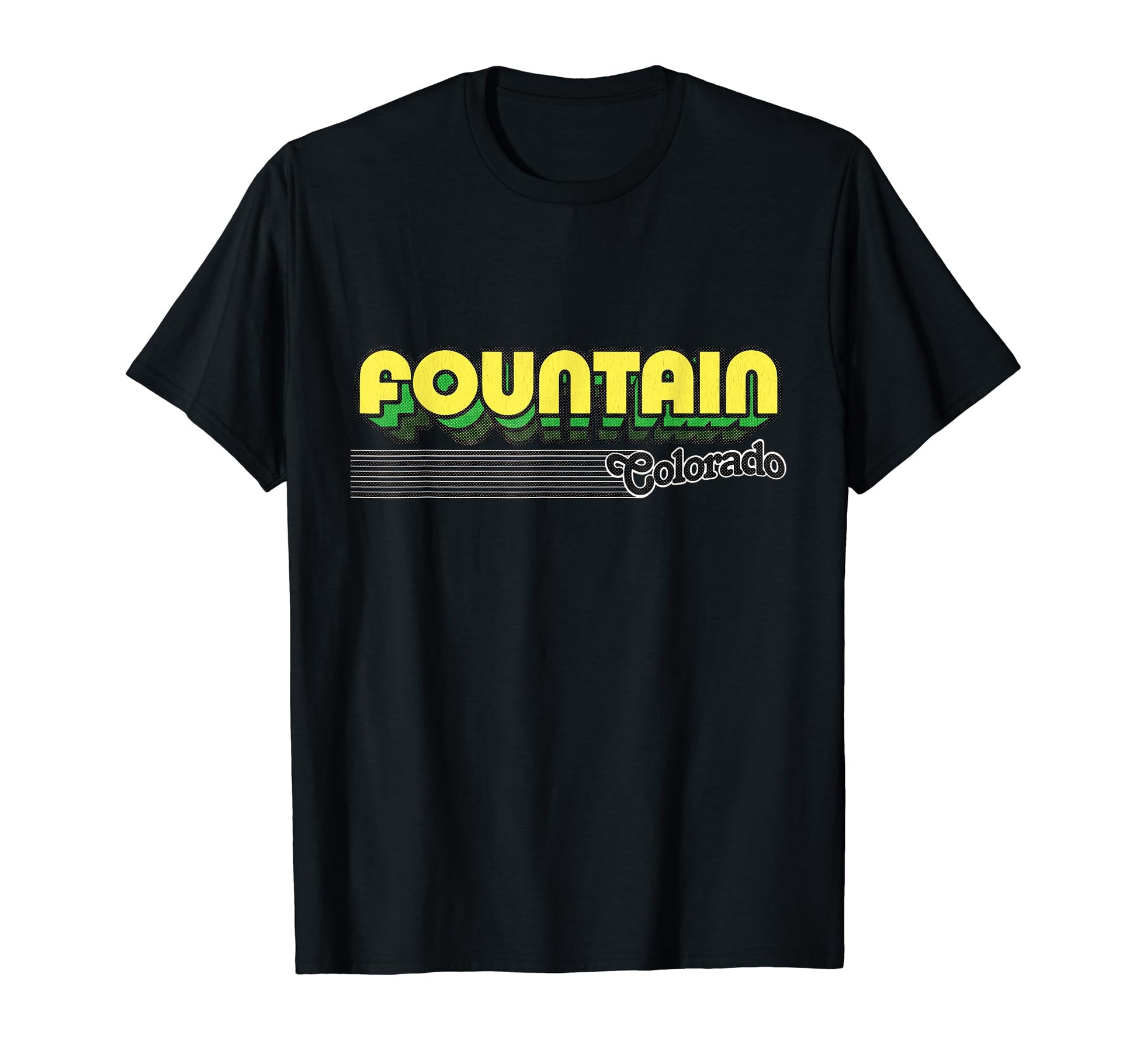 Fountain Colorado Stripes T-Shirt - Novelty Apparel Men Women - T-Shirt, Sweatshirt, Hoodie