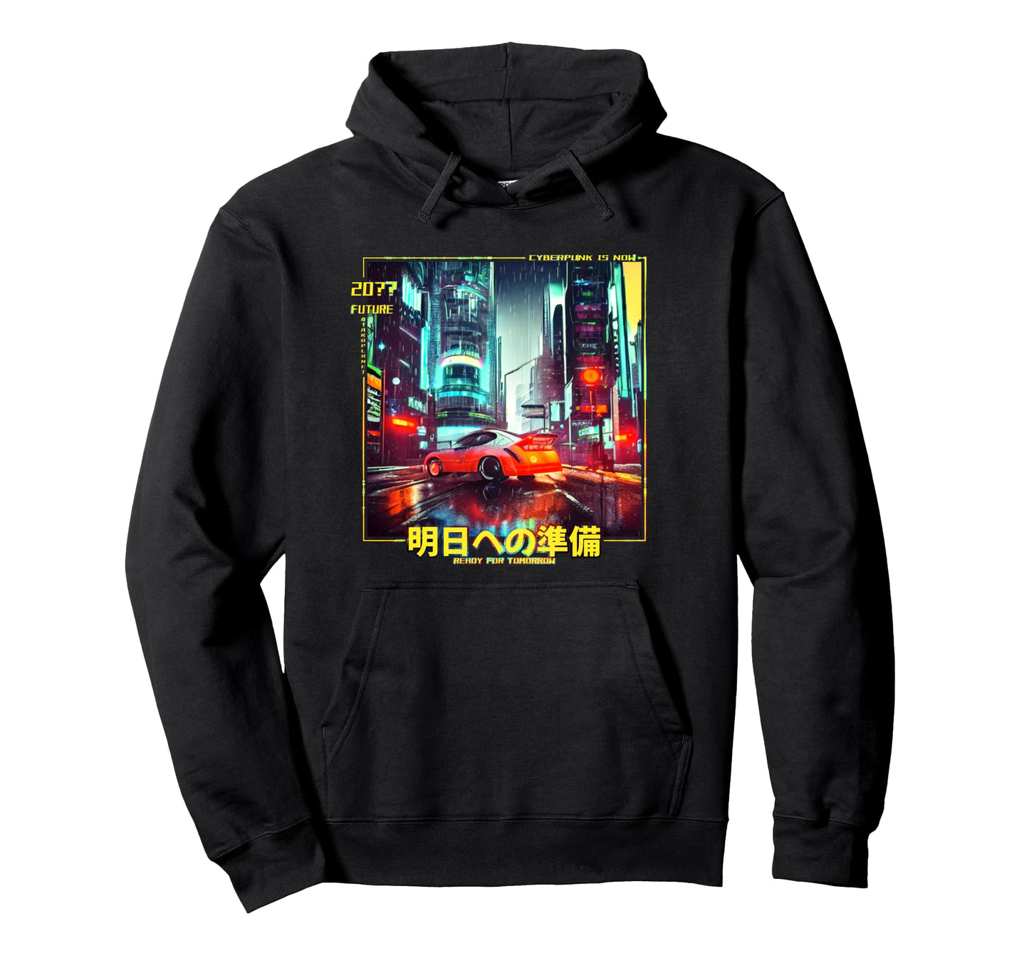Japan Cyberpunk Car 80S 90S Vaporwave Hoodie - Minimalist Print Men Women - T-Shirt, Sweatshirt, Hoodie