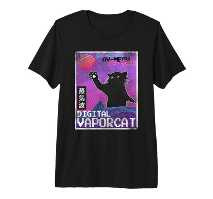 Japanese Vaporwave Aesthetic 90S Digital T-Shirt - Custom Art Print Unisex - T-Shirt, Sweatshirt, Hoodie