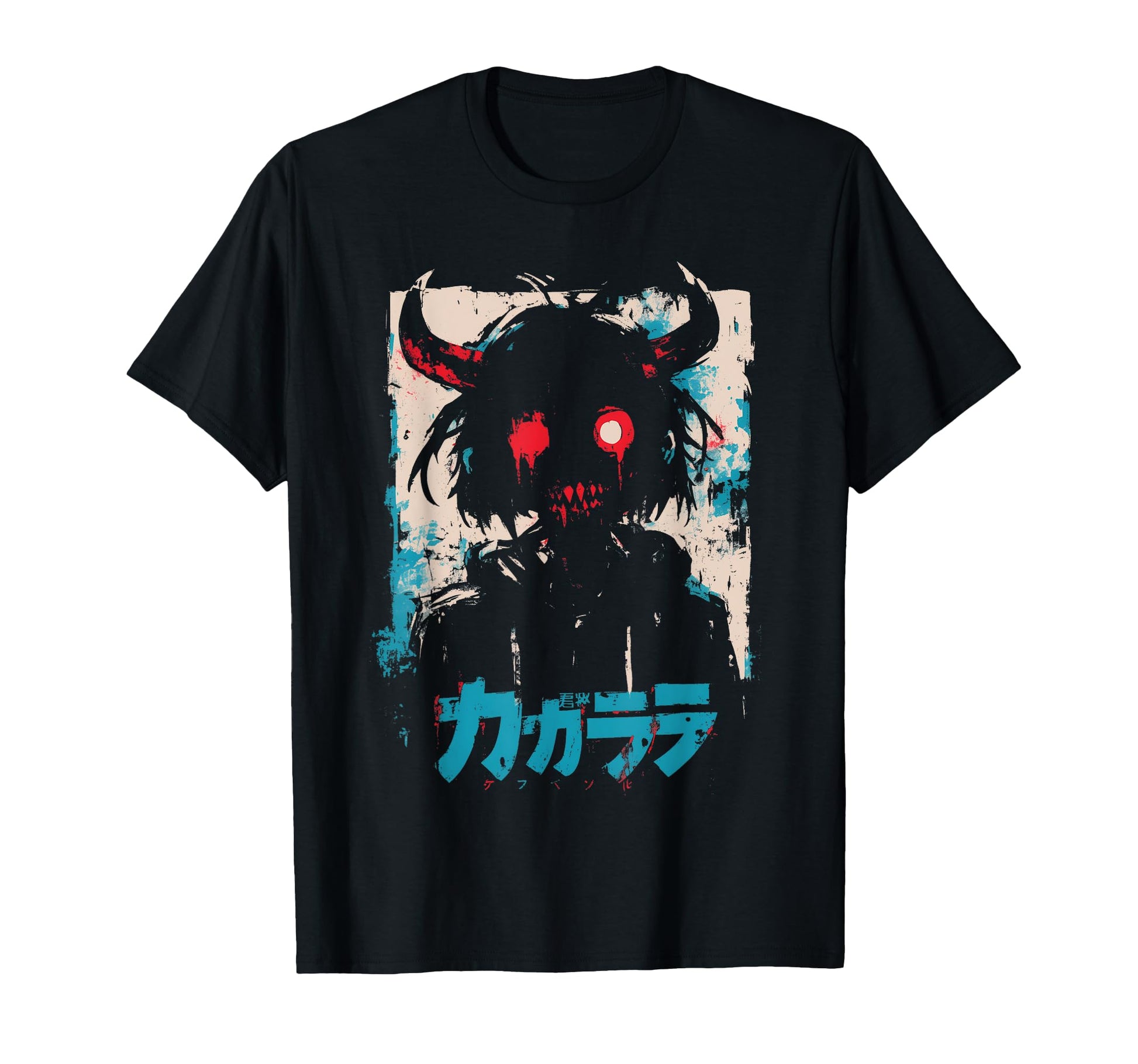 Goth Grunge Demon Anime Waifu Horror Alt T-Shirt - Graphic Print Men Women - T-Shirt, Sweatshirt, Hoodie