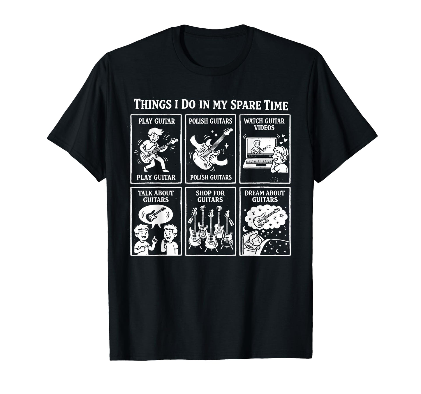 Things I Do My Spare Time Heavy Metal T-Shirt - Novelty Apparel for Adults - T-Shirt, Sweatshirt, Hoodie