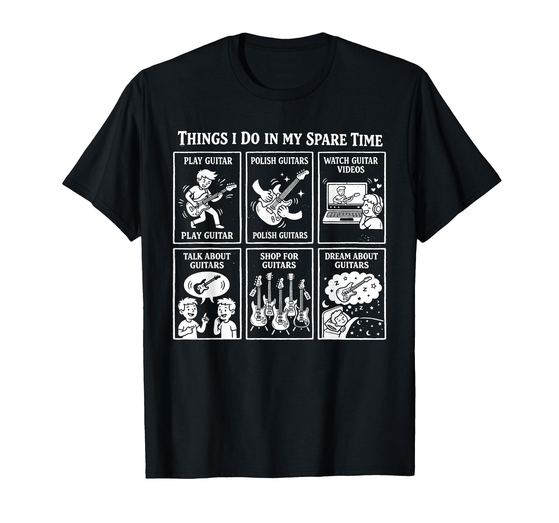 Things I Do My Spare Time Heavy Metal T-Shirt - Novelty Apparel for Adults - T-Shirt, Sweatshirt, Hoodie