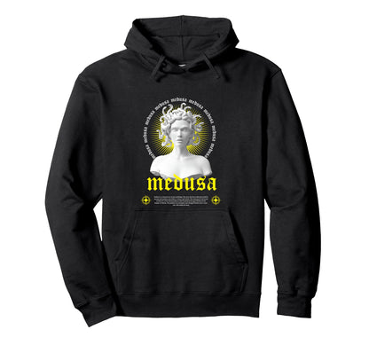 Medusa Sculpture Greek Aesthetic Edgy Hoodie - Novelty Apparel Unisex - T-Shirt, Sweatshirt, Hoodie