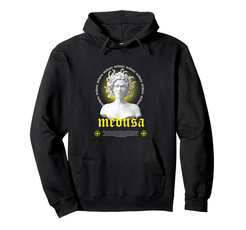 Medusa Sculpture Greek Aesthetic Edgy Hoodie - Novelty Apparel Unisex - T-Shirt, Sweatshirt, Hoodie