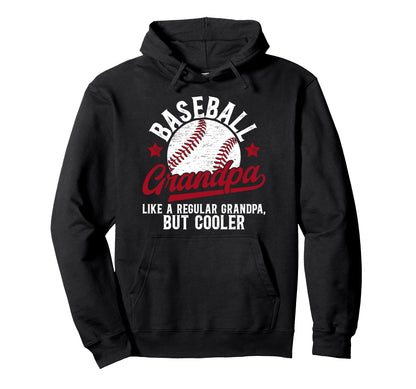 Baseball Grandpa Baseball Player Hoodie - Unique Graphic Unisex - T-Shirt, Sweatshirt, Hoodie