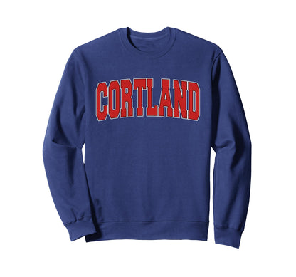 Cortland Ny New York Varsity Usa Sports Sweatshirt - Novelty Apparel Unisex - T-Shirt, Sweatshirt, Hoodie