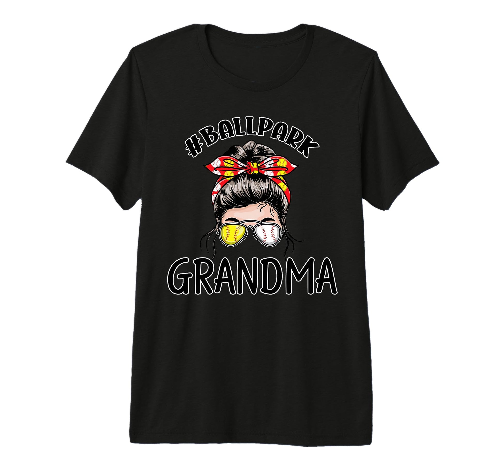 Baseball Grandma Ballpark Grandma T-Shirt - Aesthetic Graphic for Adults - T-Shirt, Sweatshirt, Hoodie
