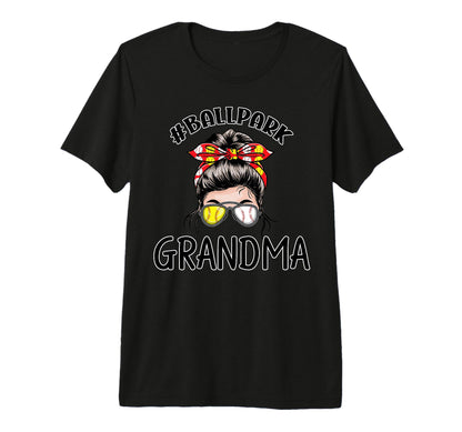 Baseball Grandma Ballpark Grandma T-Shirt - Aesthetic Graphic for Adults - T-Shirt, Sweatshirt, Hoodie
