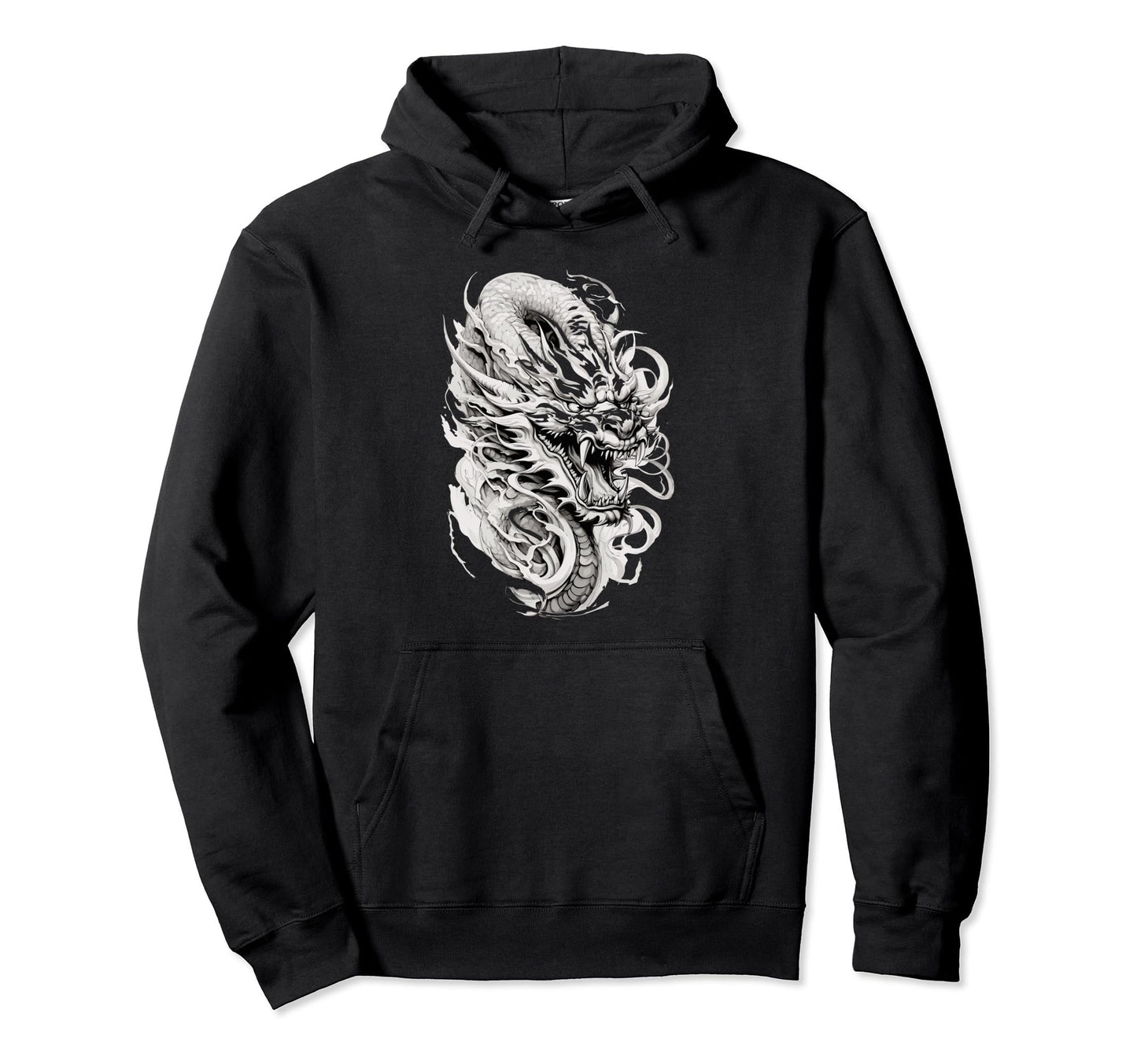 Chinese Dragon Dragon Grunge Hoodie - Casual Everyday Wear for Adults - T-Shirt, Sweatshirt, Hoodie