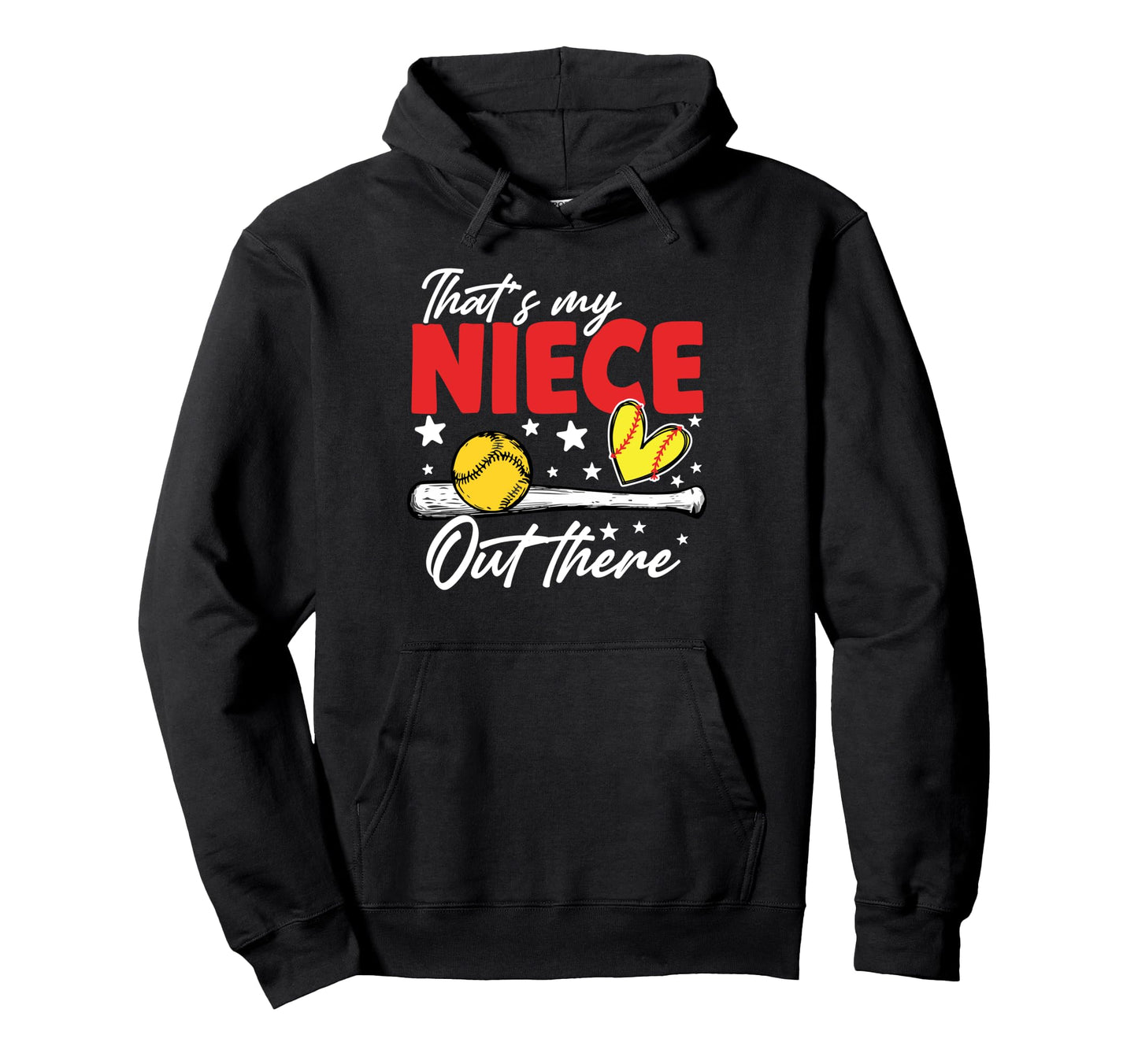 Thats My Niece Out There Funny Baseball Hoodie - Fun Novelty Design Unisex - T-Shirt, Sweatshirt, Hoodie