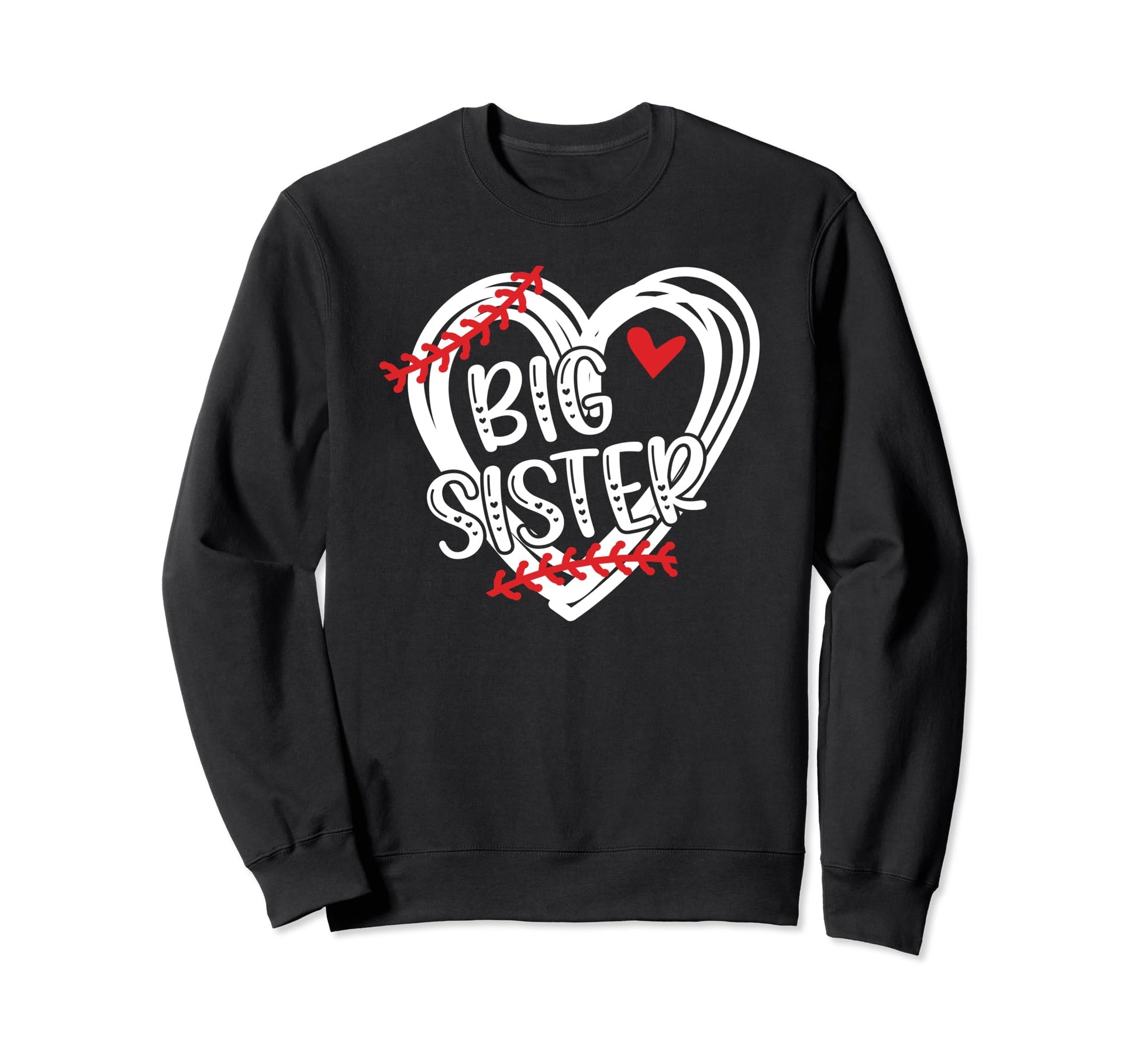 Big Sister Heart Baseball Sister Sweatshirt - Streetwear Style Unisex - T-Shirt, Sweatshirt, Hoodie
