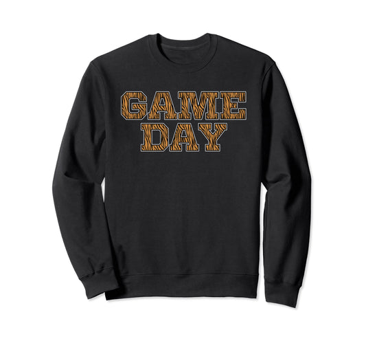 Game Day Tiger Animal Sports Soccer Sweatshirt - Novelty Apparel Men Women - T-Shirt, Sweatshirt, Hoodie