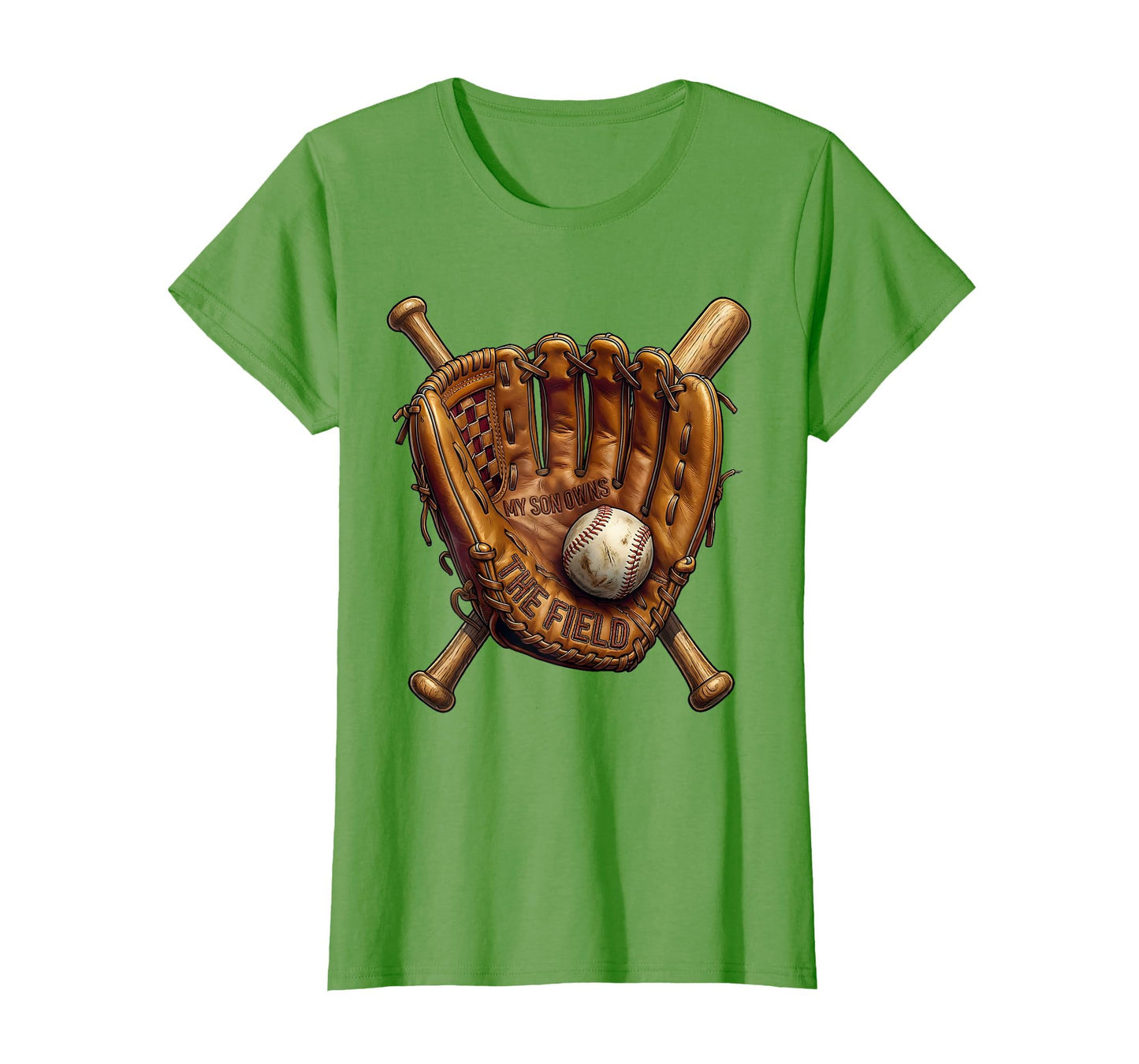 My Son Owns Field Baseball Mom T-Shirt - Graphic Print for Adults - T-Shirt, Sweatshirt, Hoodie