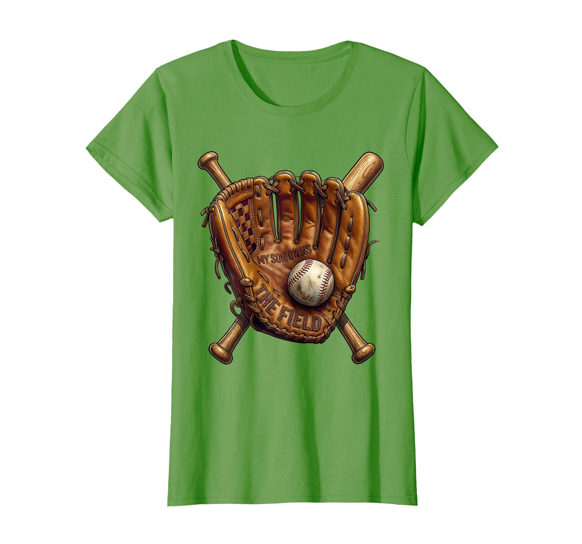 My Son Owns Field Baseball Mom T-Shirt - Graphic Print for Adults - T-Shirt, Sweatshirt, Hoodie