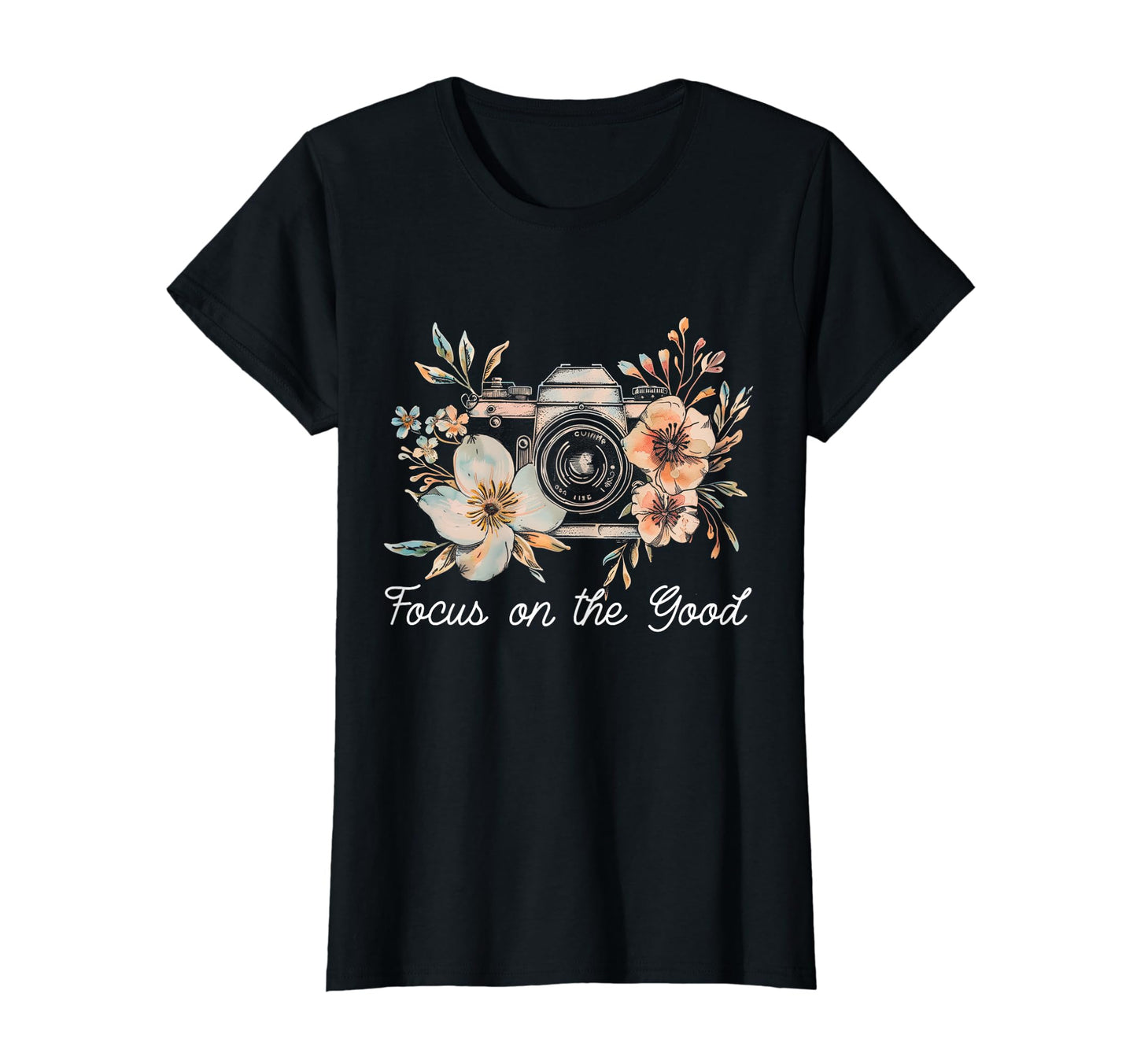 Photographer Focus Good Camera Flowers T-Shirt - Custom Art Print Unisex - T-Shirt, Sweatshirt, Hoodie