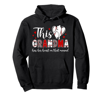 Proud Baseball Pitcher Grandma Hoodie - Casual Everyday Wear Men Women - T-Shirt, Sweatshirt, Hoodie