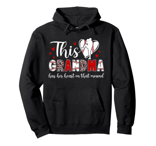 Proud Baseball Pitcher Grandma Hoodie - Casual Everyday Wear Men Women - T-Shirt, Sweatshirt, Hoodie