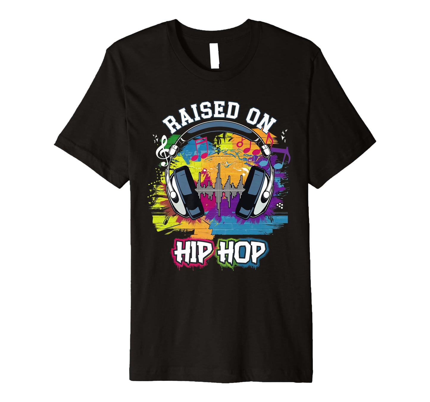 Raised Hip Hop Urban Dj Graffiti Old T-Shirt - Trendy Graphic Men Women - T-Shirt, Sweatshirt, Hoodie