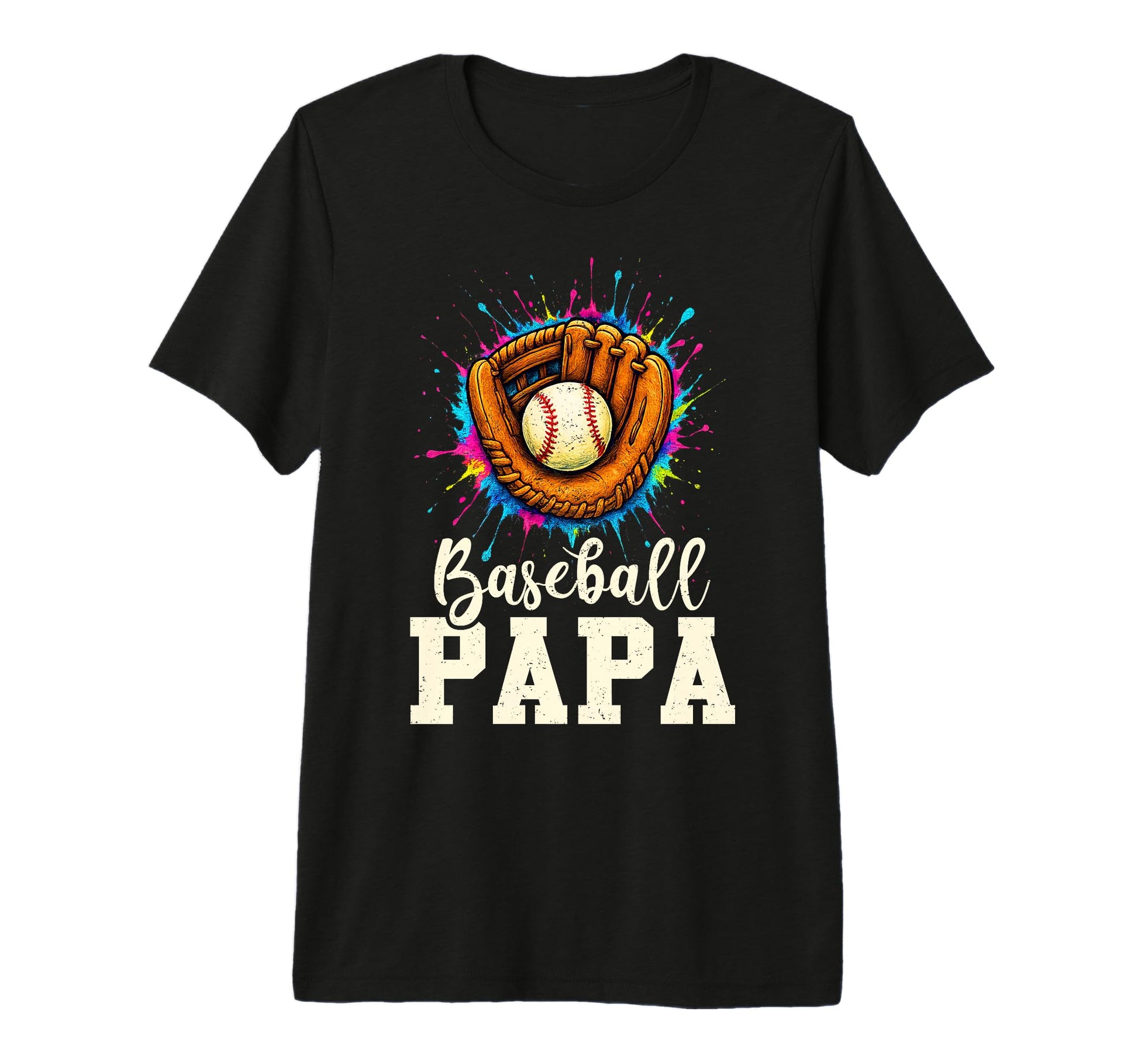 Baseball Papa Baseball Player T-Shirt - Fun Novelty Design for Adults - T-Shirt, Sweatshirt, Hoodie