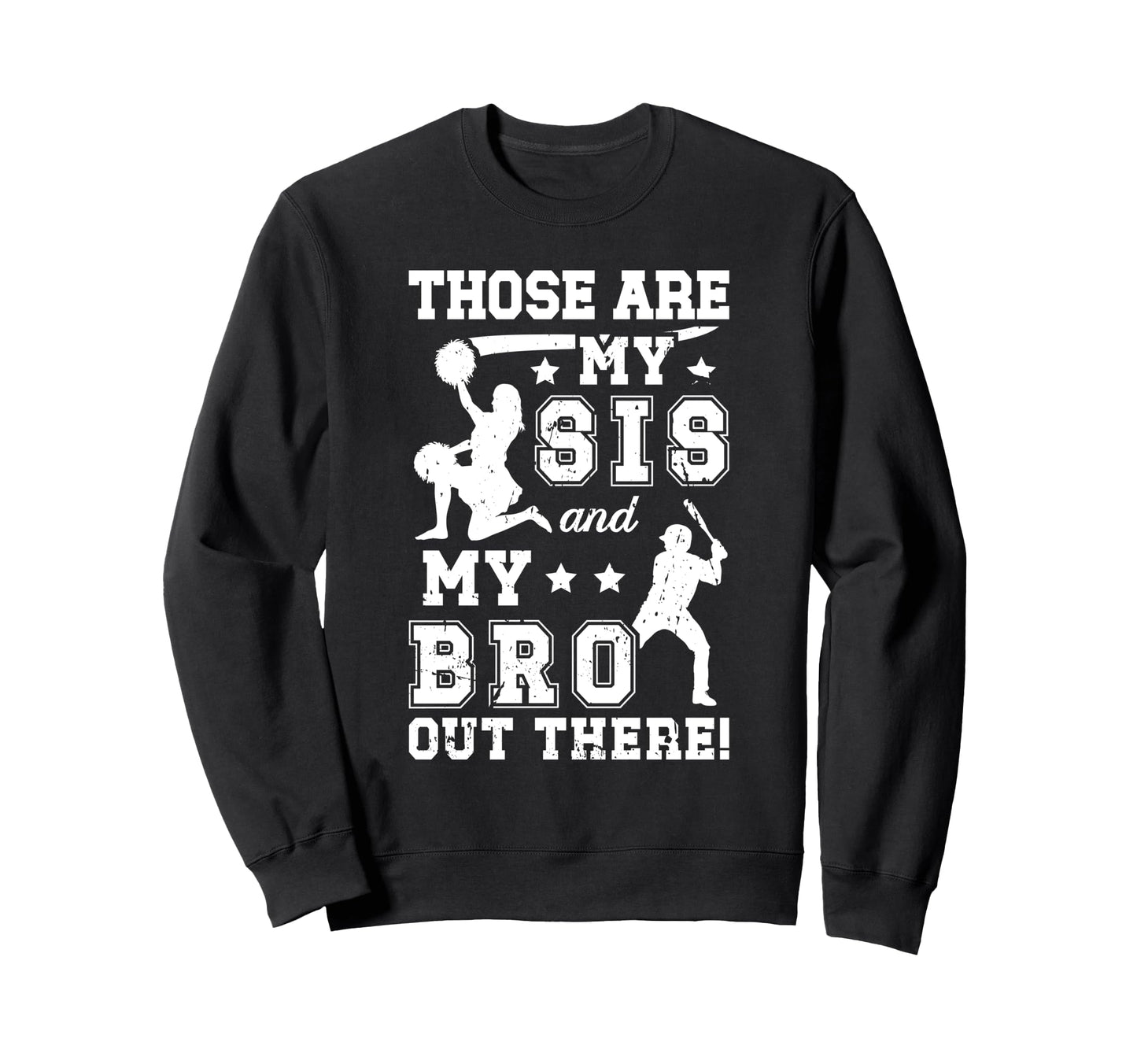 Baseball And Cheer Brother Baseball Sweatshirt - Trendy Graphic Unisex - T-Shirt, Sweatshirt, Hoodie