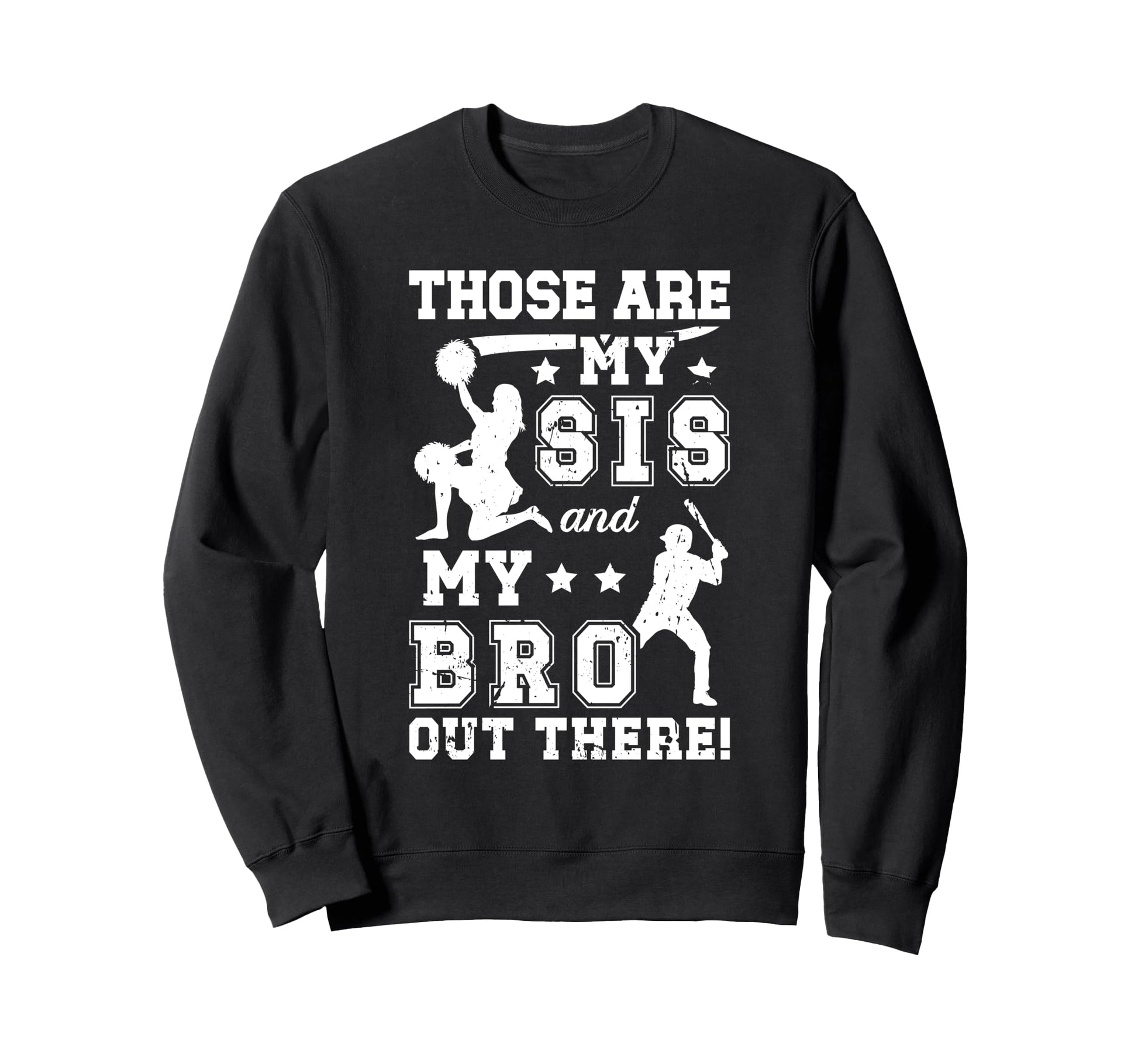 Baseball And Cheer Brother Baseball Sweatshirt - Trendy Graphic Unisex - T-Shirt, Sweatshirt, Hoodie