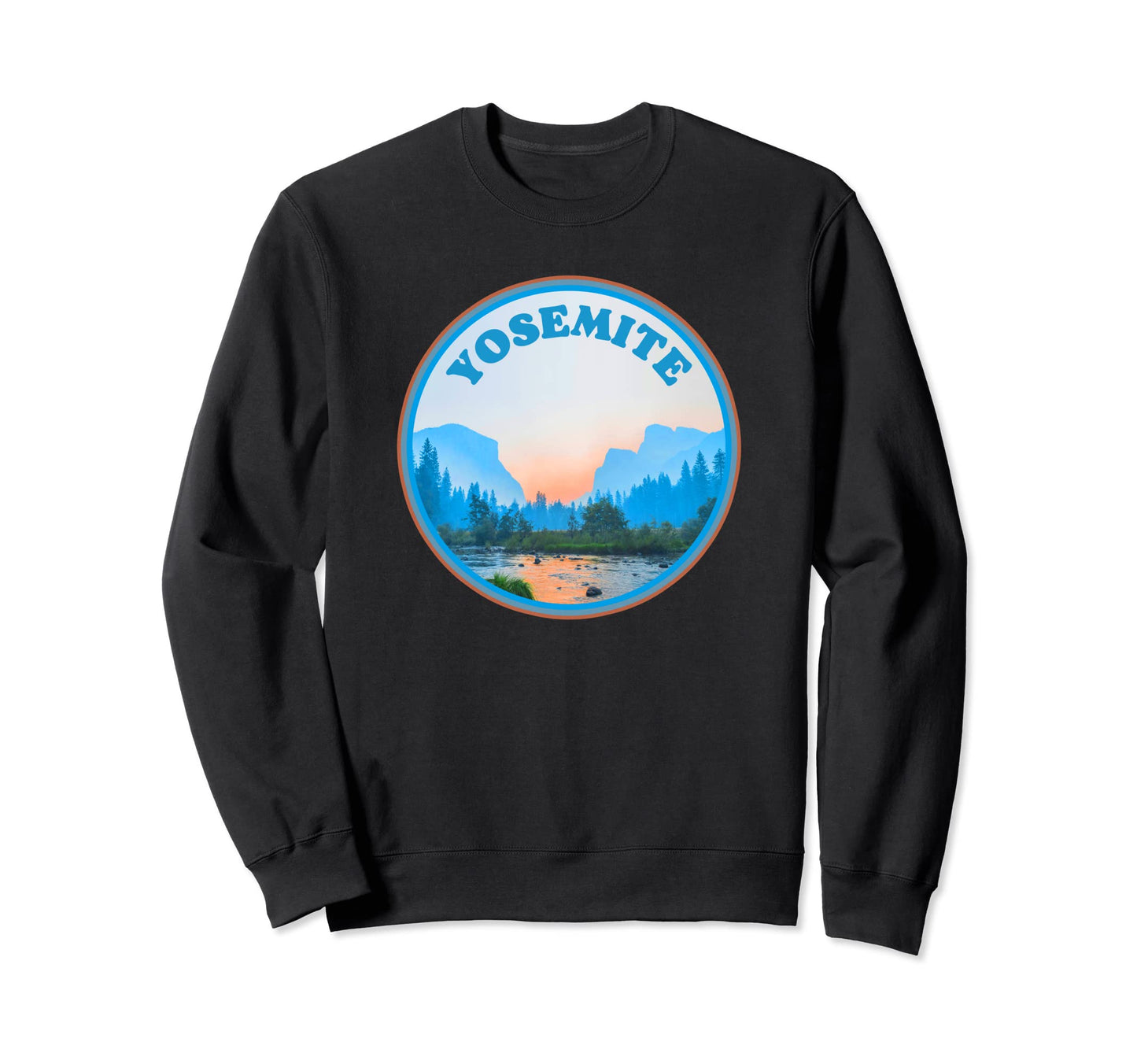 Yosemite Valley National Park Sweatshirt - Aesthetic Graphic for Adults - T-Shirt, Sweatshirt, Hoodie