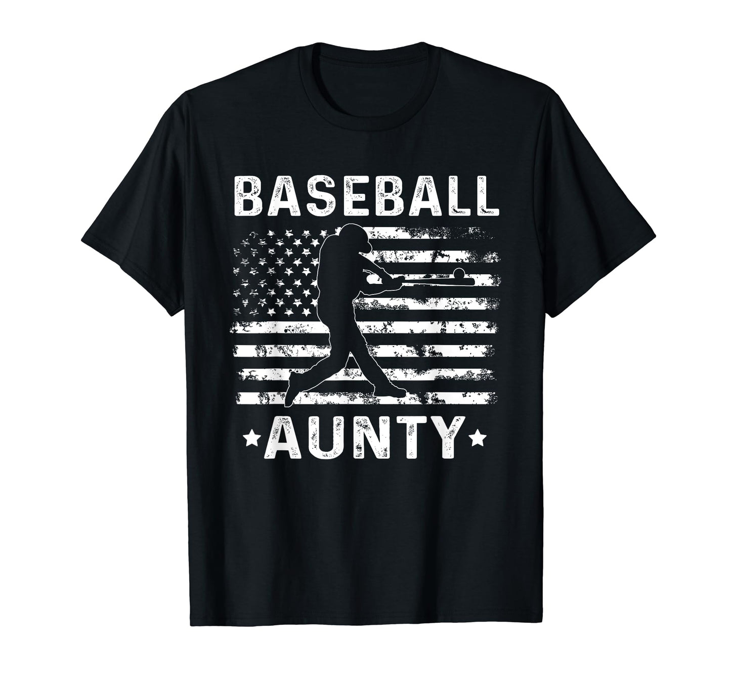 Baseball Aunty Aunt Usa Flag 4Th July T-Shirt - Streetwear Style Men Women - T-Shirt, Sweatshirt, Hoodie