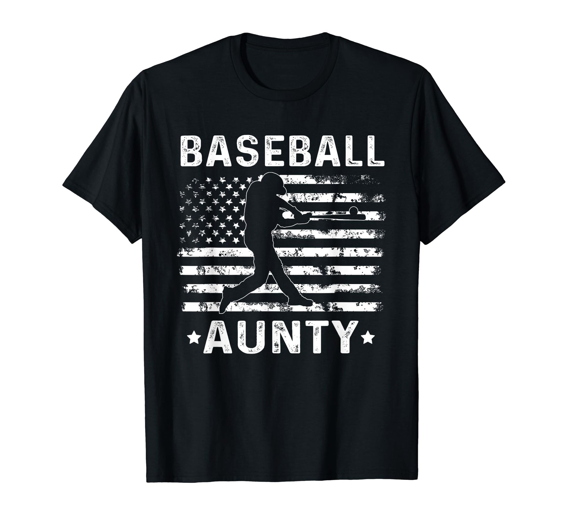 Baseball Aunty Aunt Usa Flag 4Th July T-Shirt - Streetwear Style Men Women - T-Shirt, Sweatshirt, Hoodie