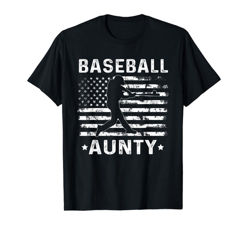 Baseball Aunty Aunt Usa Flag 4Th July T-Shirt - Streetwear Style Men Women - T-Shirt, Sweatshirt, Hoodie