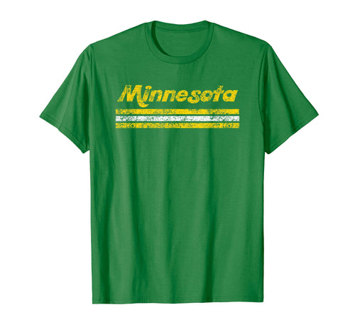 Minnesota Weathered Stripe Throwback T-Shirt - Fun Novelty Design Unisex - T-Shirt, Sweatshirt, Hoodie