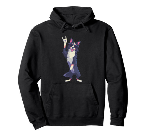 Dog Rock And Roll Sunglasses Pet Lover Hoodie - Custom Art Print Unisex - T-Shirt, Sweatshirt, Hoodie