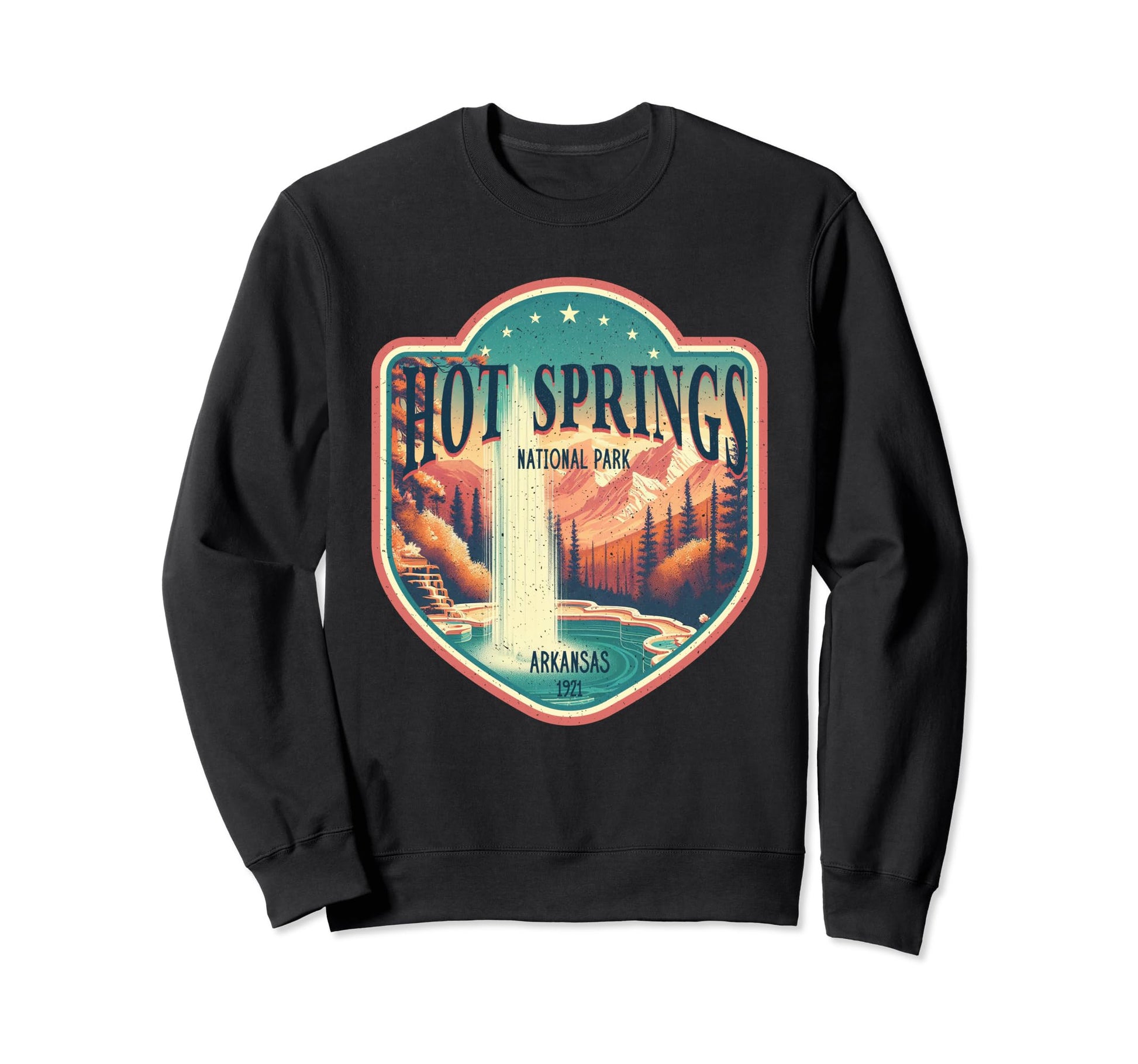 Hot Springs National Park Arkansas 1921 Sweatshirt - Novelty Apparel Unisex - T-Shirt, Sweatshirt, Hoodie