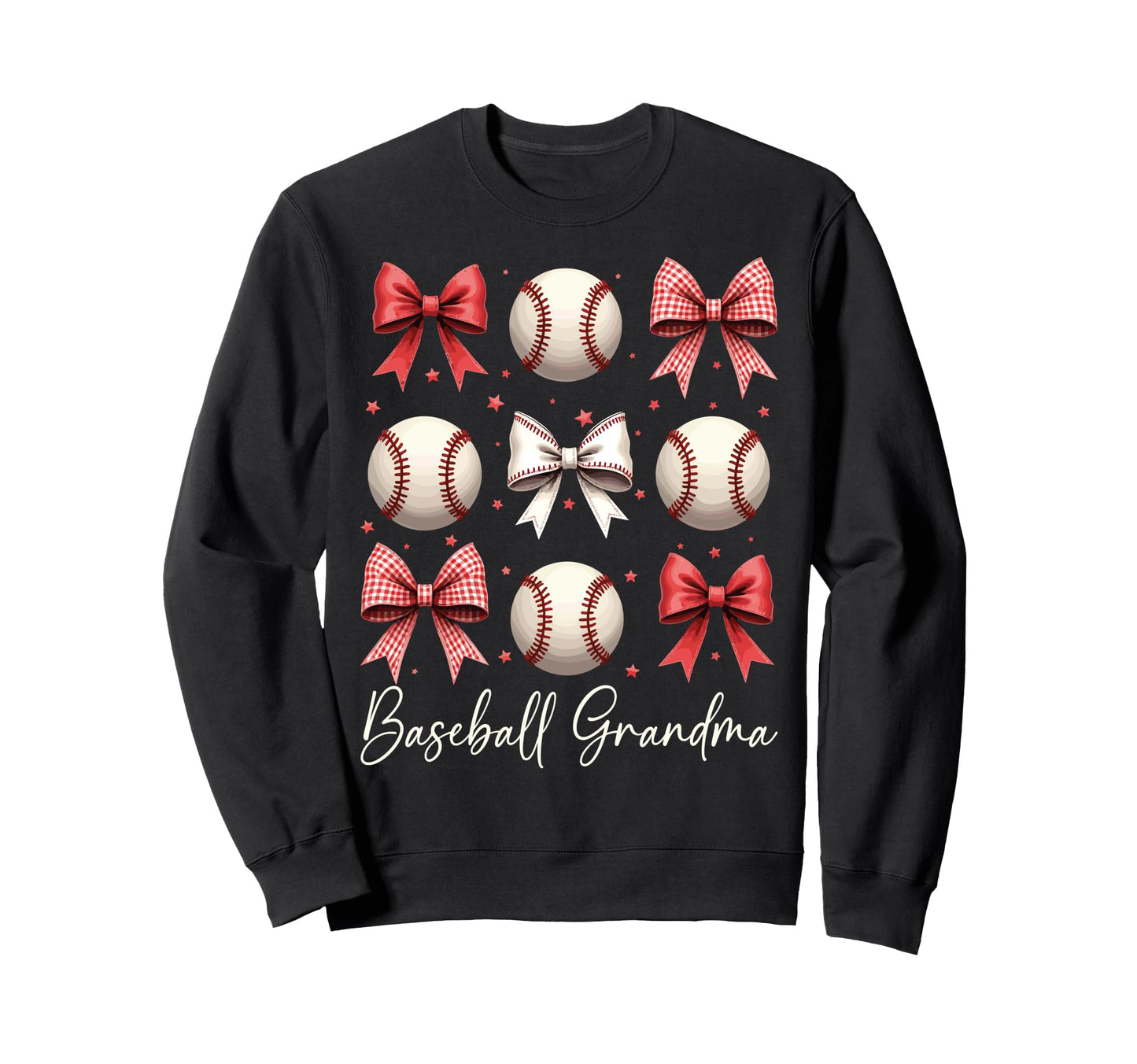 Baseball Grandma Funny Coquette Bow Sweatshirt - Streetwear Style Unisex - T-Shirt, Sweatshirt, Hoodie