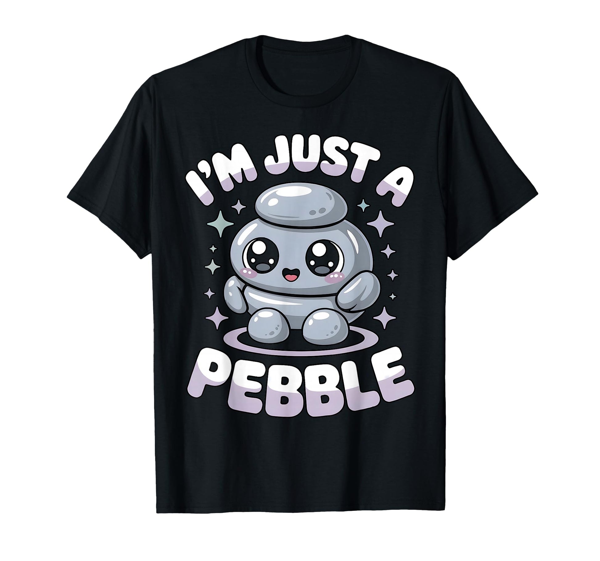 Im Just Pebble Funny Rock Collector T-Shirt - Graphic Print Unisex - T-Shirt, Sweatshirt, Hoodie