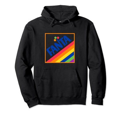 Fanta 1970S Rainbow Logo Hoodie - Fun Novelty Design Unisex - T-Shirt, Sweatshirt, Hoodie
