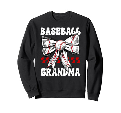 Baseball Grandma Baseball Player Sweatshirt - Unique Graphic for Adults - T-Shirt, Sweatshirt, Hoodie