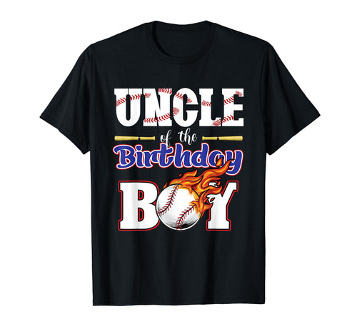 Uncle Birthday Baseball Matching T-Shirt - Custom Art Print Men Women - T-Shirt, Sweatshirt, Hoodie