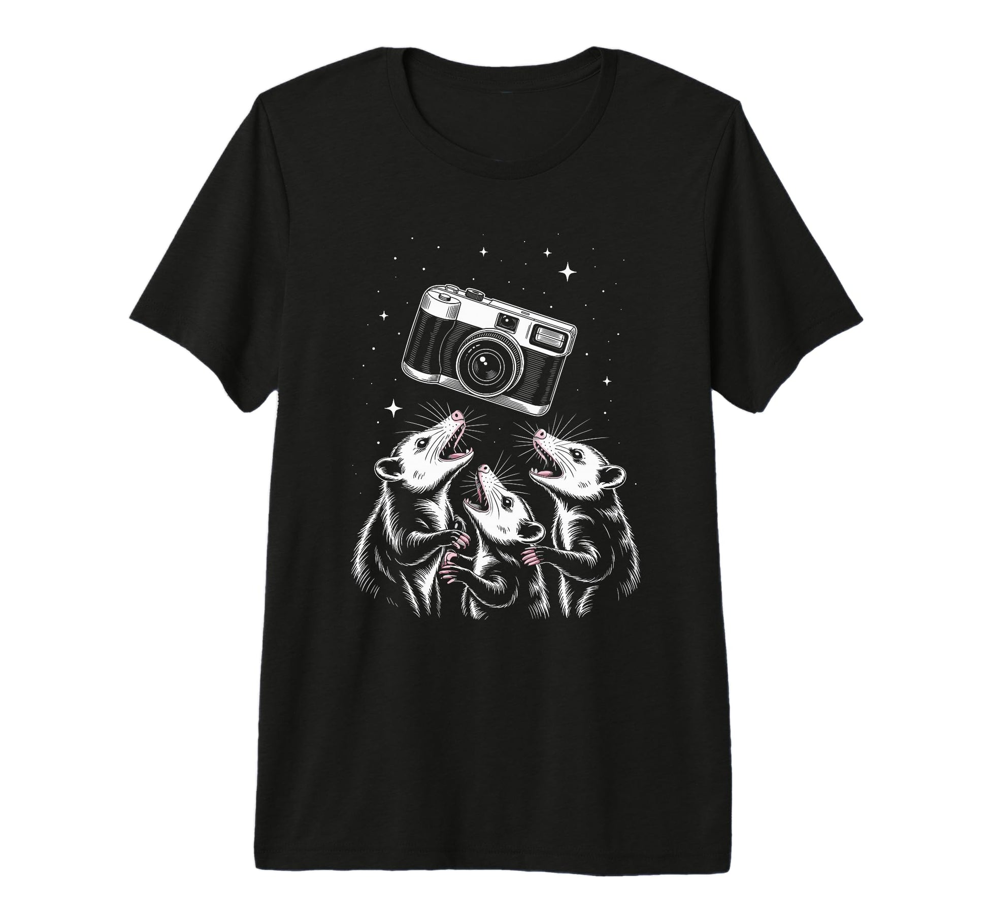 Opossum Camera Photography Scene Tri T-Shirt - Aesthetic Graphic Men Women - T-Shirt, Sweatshirt, Hoodie