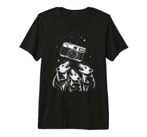 Opossum Camera Photography Scene Tri T-Shirt - Aesthetic Graphic Men Women - T-Shirt, Sweatshirt, Hoodie