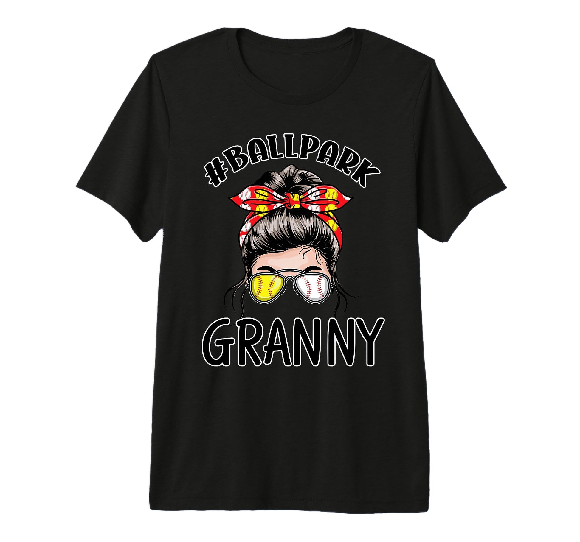 Baseball Grandma Ballpark Granny T-Shirt - Aesthetic Graphic Unisex - T-Shirt, Sweatshirt, Hoodie