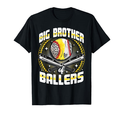 Baseball Softball Big Brother T-Shirt - Streetwear Style for Adults - T-Shirt, Sweatshirt, Hoodie
