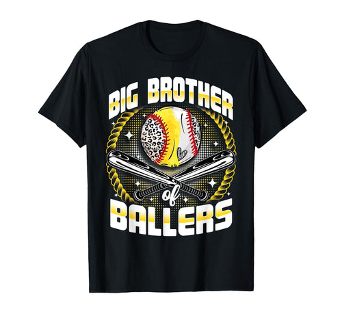 Baseball Softball Big Brother T-Shirt - Streetwear Style for Adults - T-Shirt, Sweatshirt, Hoodie