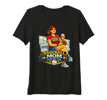 Womens Baseball Mom Supporter Game Day T-Shirt - Novelty Apparel Unisex - T-Shirt, Sweatshirt, Hoodie