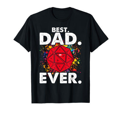 Best Dad Ever Funny Gamer Daddy Papa T-Shirt - Graphic Print for Adults - T-Shirt, Sweatshirt, Hoodie