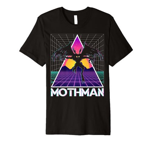 Vaporwave Aesthetic Mothman T-Shirt - Fun Novelty Design Men Women - T-Shirt, Sweatshirt, Hoodie