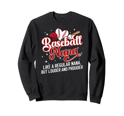 Baseball Nana Definition Nana Sweatshirt - Aesthetic Graphic Men Women - T-Shirt, Sweatshirt, Hoodie