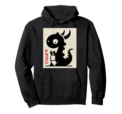 Dino Ukiyo E Art Japan Theme Pastel Hoodie - Unique Graphic Unisex - T-Shirt, Sweatshirt, Hoodie