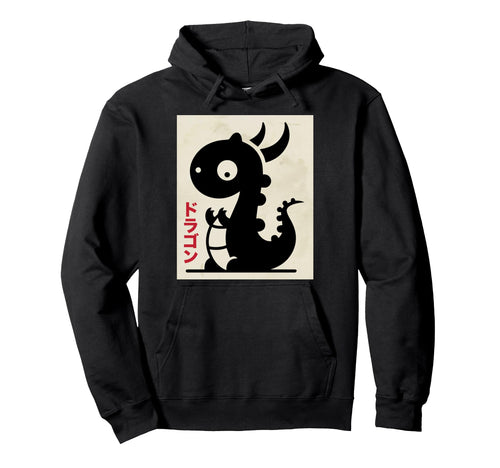 Dino Ukiyo E Art Japan Theme Pastel Hoodie - Unique Graphic Unisex - T-Shirt, Sweatshirt, Hoodie